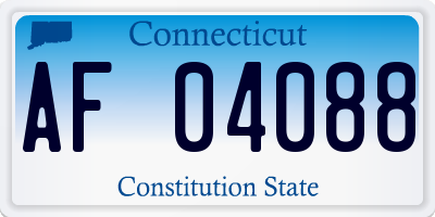 CT license plate AF04088