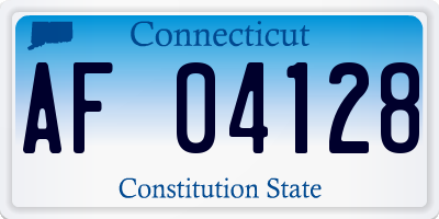 CT license plate AF04128