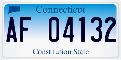 CT license plate AF04132