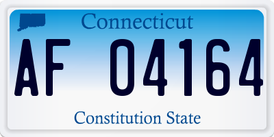 CT license plate AF04164