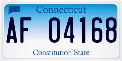 CT license plate AF04168