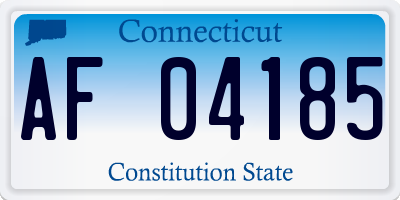 CT license plate AF04185