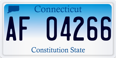 CT license plate AF04266