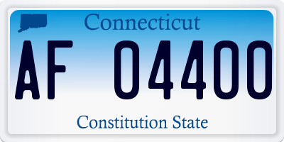 CT license plate AF04400