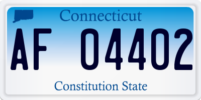 CT license plate AF04402