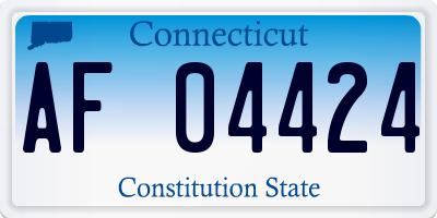 CT license plate AF04424