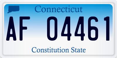 CT license plate AF04461