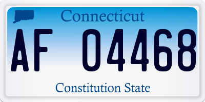 CT license plate AF04468