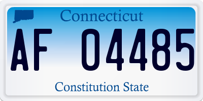 CT license plate AF04485