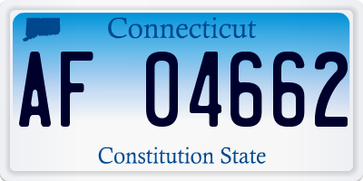 CT license plate AF04662