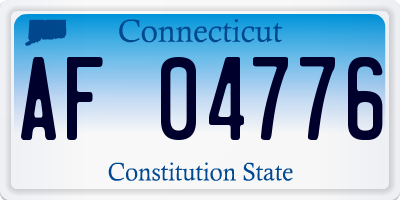 CT license plate AF04776