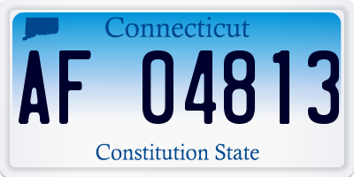 CT license plate AF04813