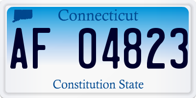 CT license plate AF04823