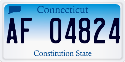 CT license plate AF04824