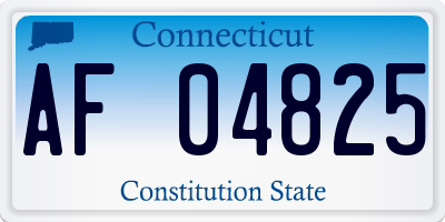 CT license plate AF04825