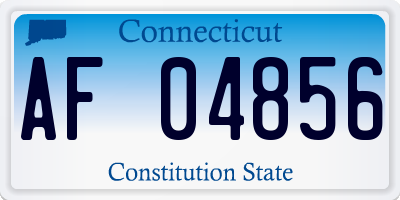 CT license plate AF04856