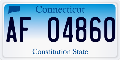 CT license plate AF04860