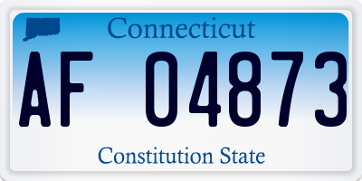 CT license plate AF04873