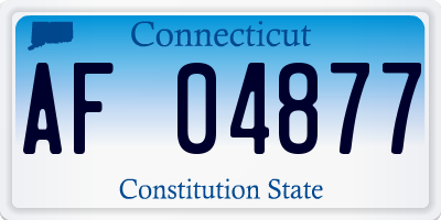 CT license plate AF04877