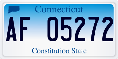 CT license plate AF05272