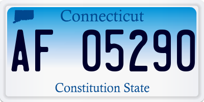 CT license plate AF05290