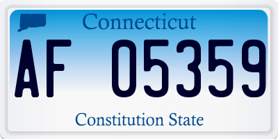 CT license plate AF05359