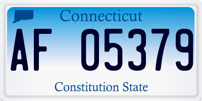 CT license plate AF05379