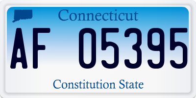 CT license plate AF05395