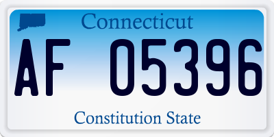 CT license plate AF05396