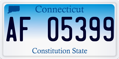 CT license plate AF05399