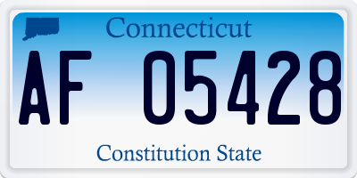 CT license plate AF05428