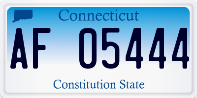 CT license plate AF05444