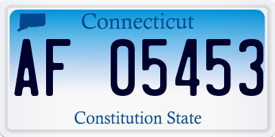 CT license plate AF05453