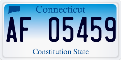 CT license plate AF05459
