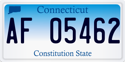 CT license plate AF05462