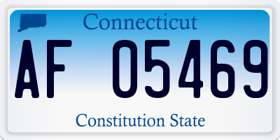 CT license plate AF05469