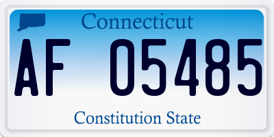 CT license plate AF05485