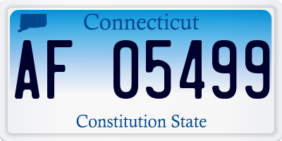 CT license plate AF05499