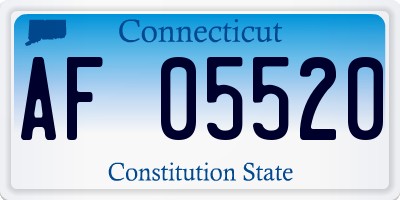 CT license plate AF05520