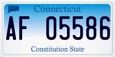 CT license plate AF05586