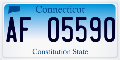 CT license plate AF05590