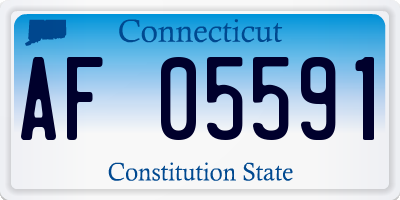 CT license plate AF05591