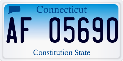 CT license plate AF05690