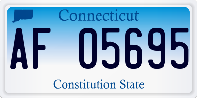CT license plate AF05695
