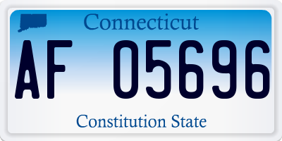 CT license plate AF05696