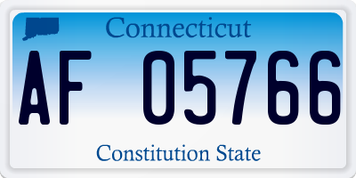CT license plate AF05766
