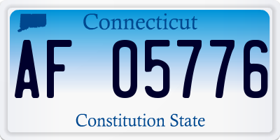 CT license plate AF05776