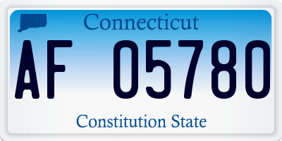 CT license plate AF05780
