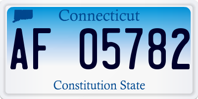 CT license plate AF05782