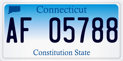 CT license plate AF05788